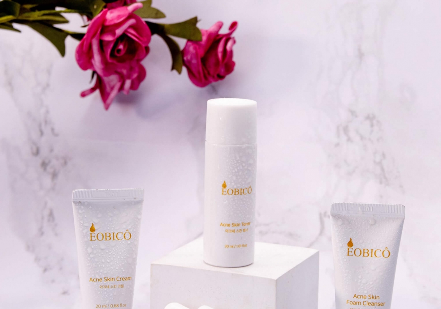 SET DƯỠNG DA ACNE SKIN CARE KIT EOBICÔ 2
